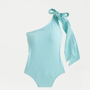 J.Crew one piece shoulder tie swimsuit